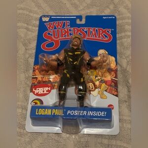 Logan Paul WWE Superstars LJN Action Figure Blue Card Brand New